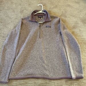 EUC! Patagonia Women's Better Sweater Quarter Zip in Muted Purple